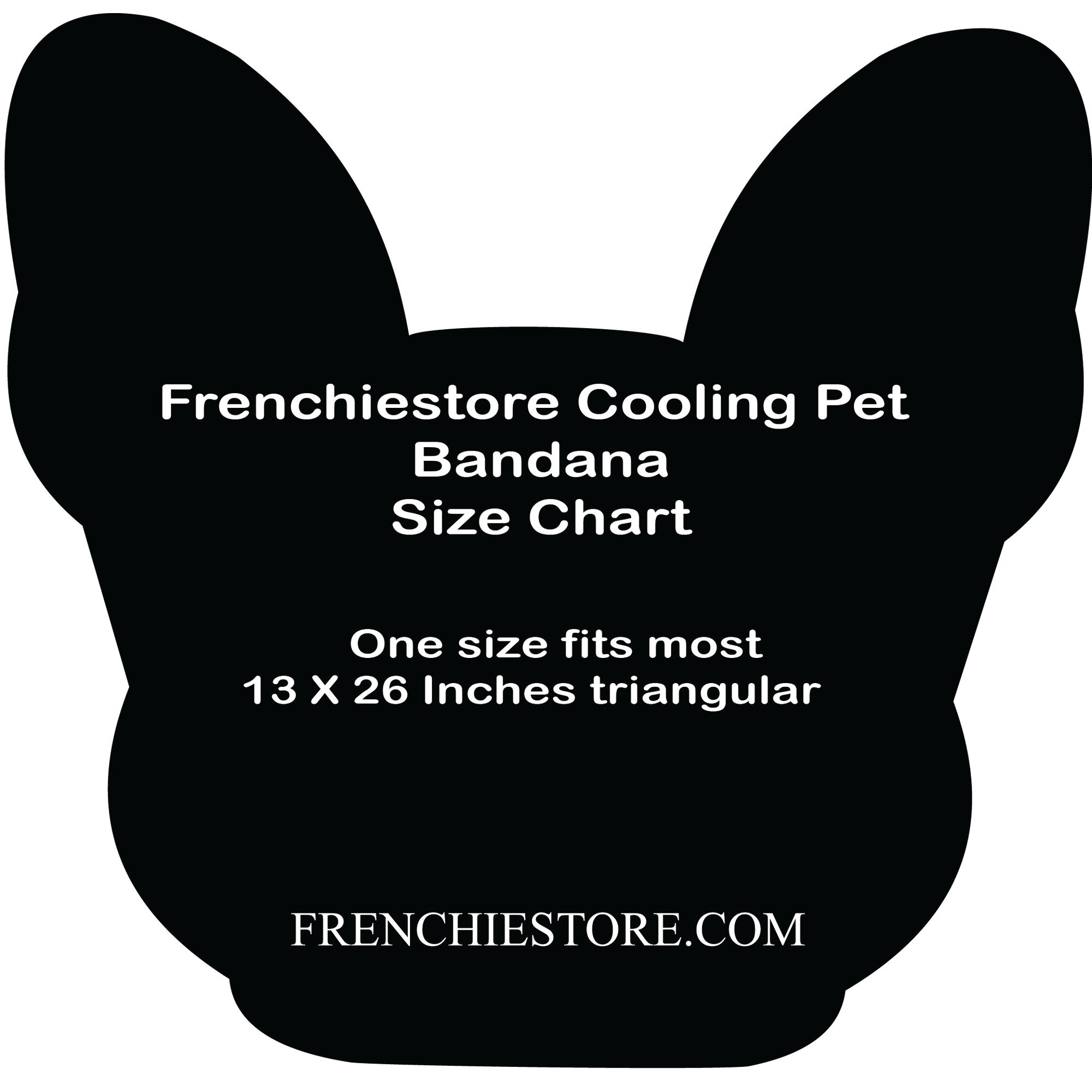 Frenchiestore Dog Cooling Bandana |  UniPup, Frenchie Dog, French Bulldog pet products