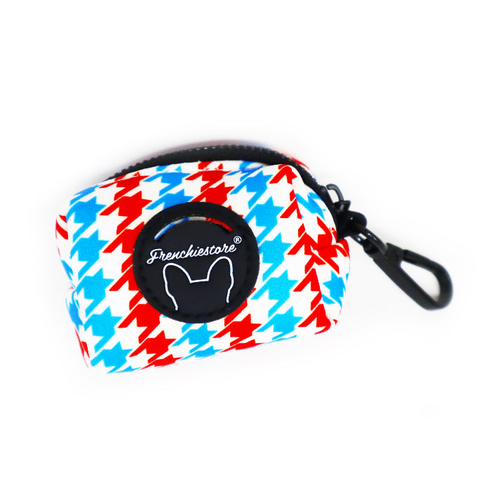 Frenchiestore Poop Bag Dispenser | Patriotic Houndstooth, Frenchie Dog, French Bulldog pet products