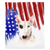 Patriotic Bull Terrier Blanket | American dog in Watercolors, Frenchie Dog, French Bulldog pet products