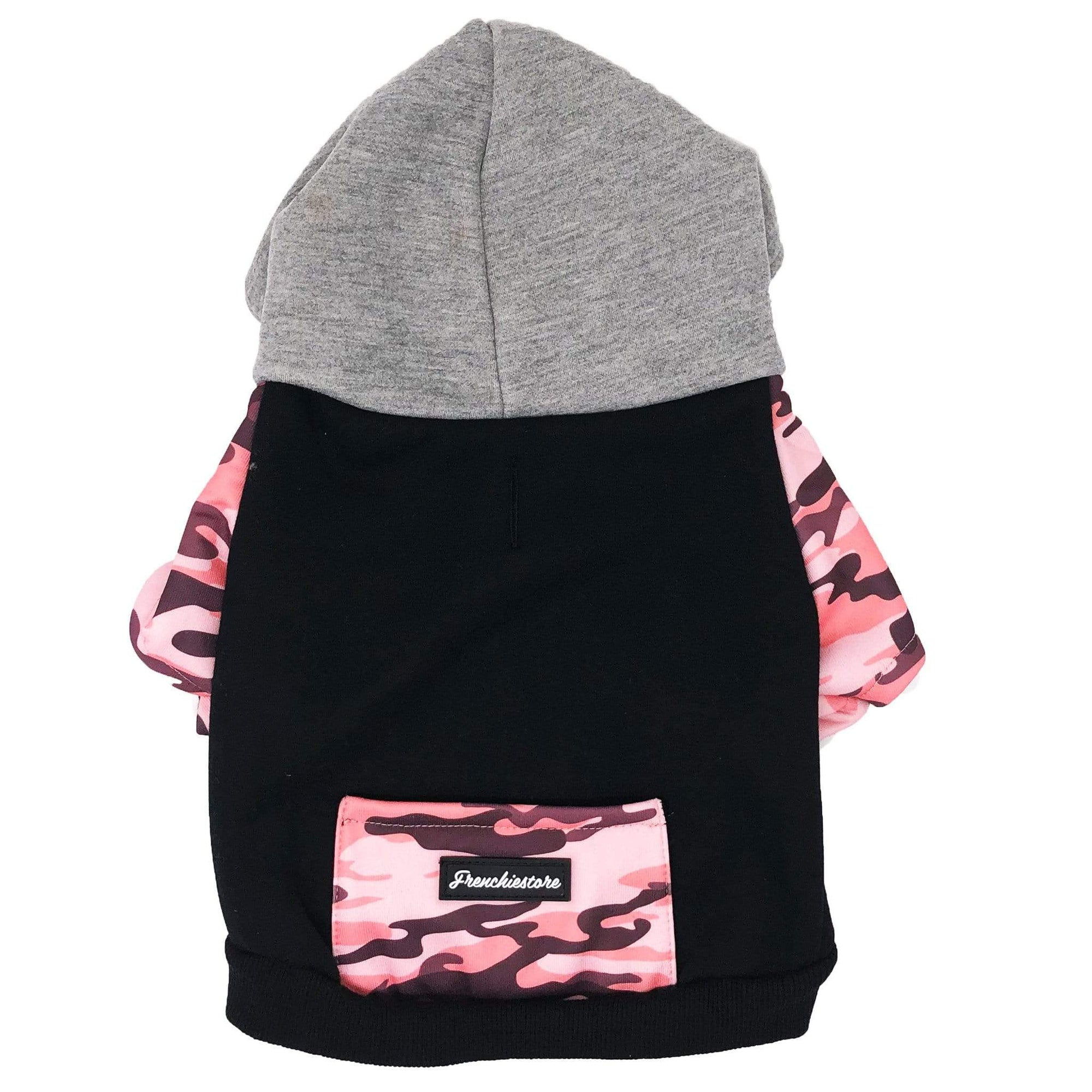 French Bulldog hoodie | Frenchie Clothing | Pink Ultimate Camo, Frenchie Dog, French Bulldog pet products