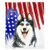 Patriotic Siberian Husky Blanket | American dog in Watercolors, Frenchie Dog, French Bulldog pet products