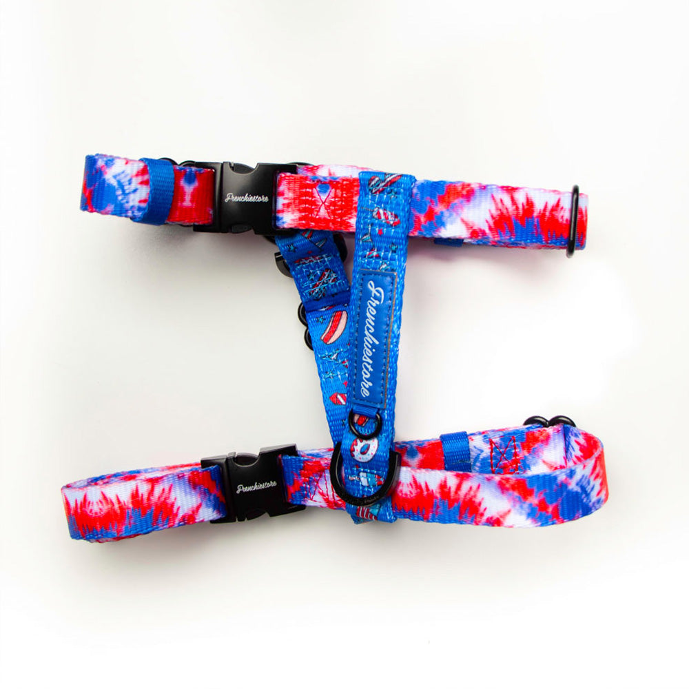 Adjustable Pet Health Strap Harness | Red, White &amp; Blue, Frenchie Dog, French Bulldog pet products