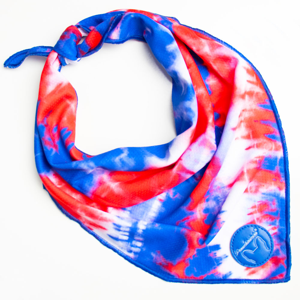 Frenchiestore Dog Cooling Bandana | Red, White &amp; Blue, Frenchie Dog, French Bulldog pet products