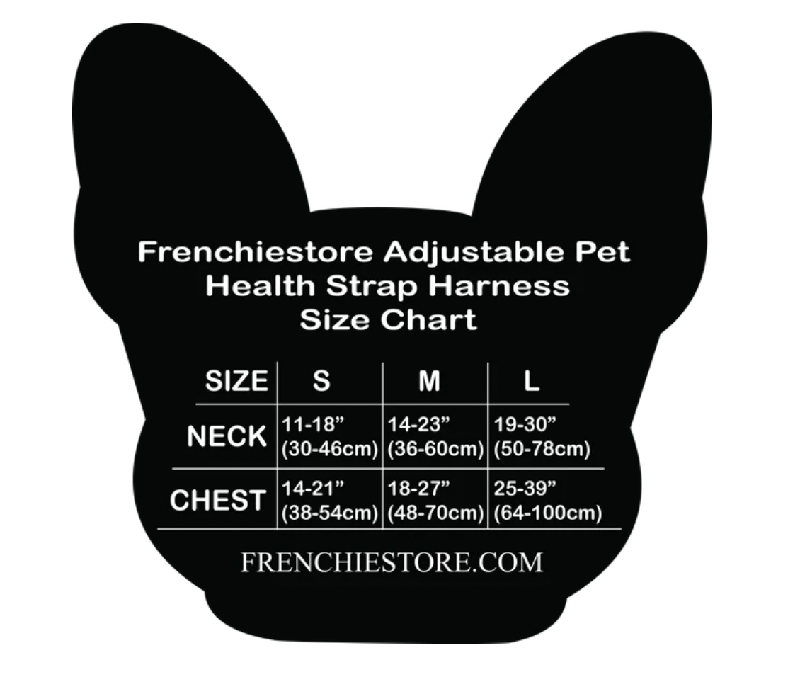 Adjustable Pet Health Strap Harness | Denim, Frenchie Dog, French Bulldog pet products