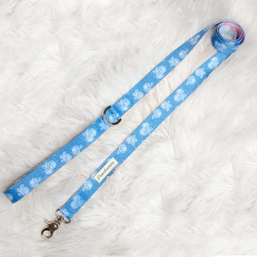Frenchiestore Dog Luxury Leash | Denim, Frenchie Dog, French Bulldog pet products