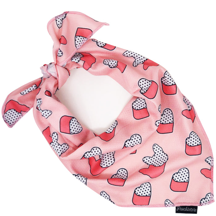 Frenchiestore Dog Cooling Bandana |  Frenchie Love in Pink, Frenchie Dog, French Bulldog pet products