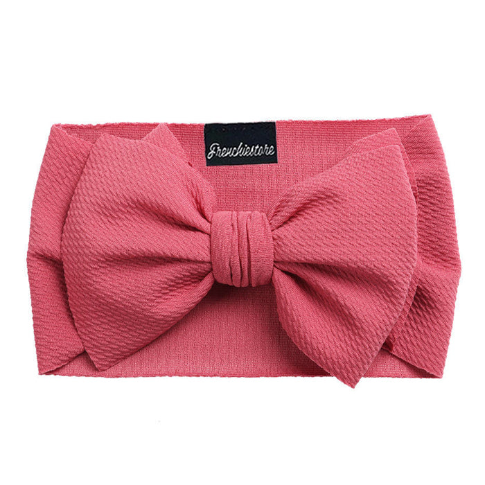 Frenchiestore Pet Head Bow Fuccia