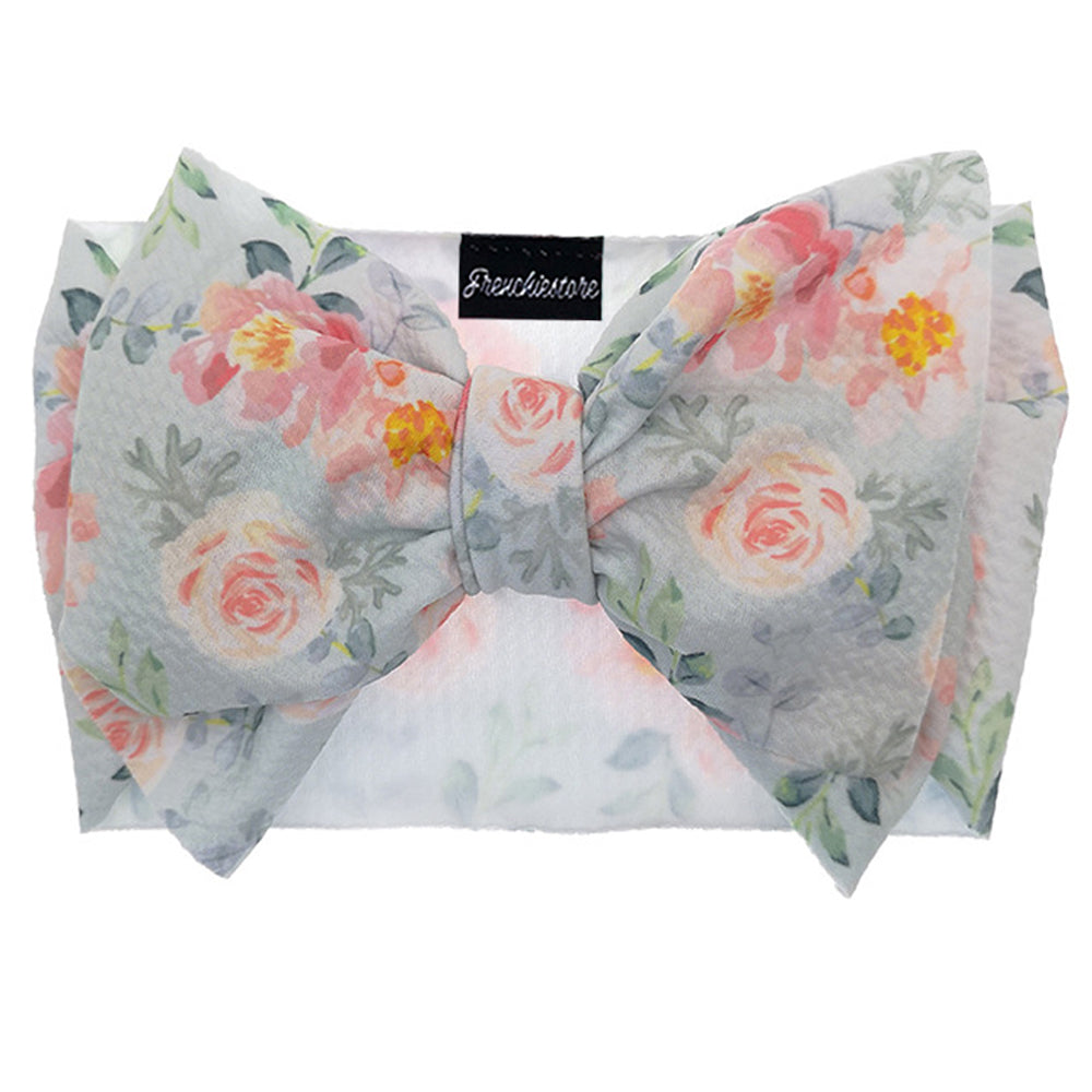 Frenchiestore Pet Head Bow | Peachy Floral, Frenchie Dog, French Bulldog pet products