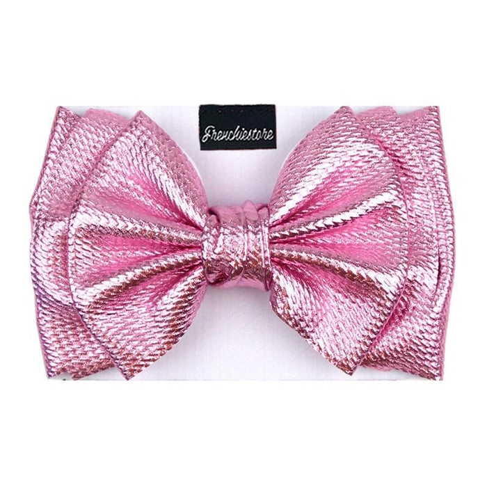 Frenchiestore Pet Head Bow | Metalic Pink, Frenchie Dog, French Bulldog pet products