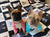 Frenchie Decke | Preppy French Bulldogs auf Schwarz & Weiß, Frenchie Dog, French Bulldog Haustierprodukte
