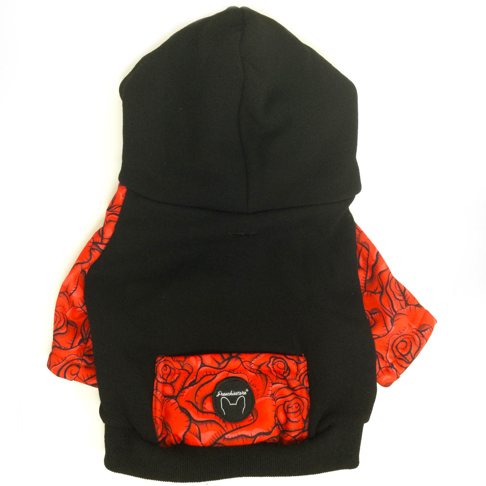 Frenchiestore Organic Dog hoodie | Lips &amp; Roses, Frenchie Dog, French Bulldog pet products