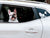 Французский стикер | Frenchiestore | Наклейка на автомобиль Black R Pied French Bulldog, Французская собака, зоотовары для французского бульдога