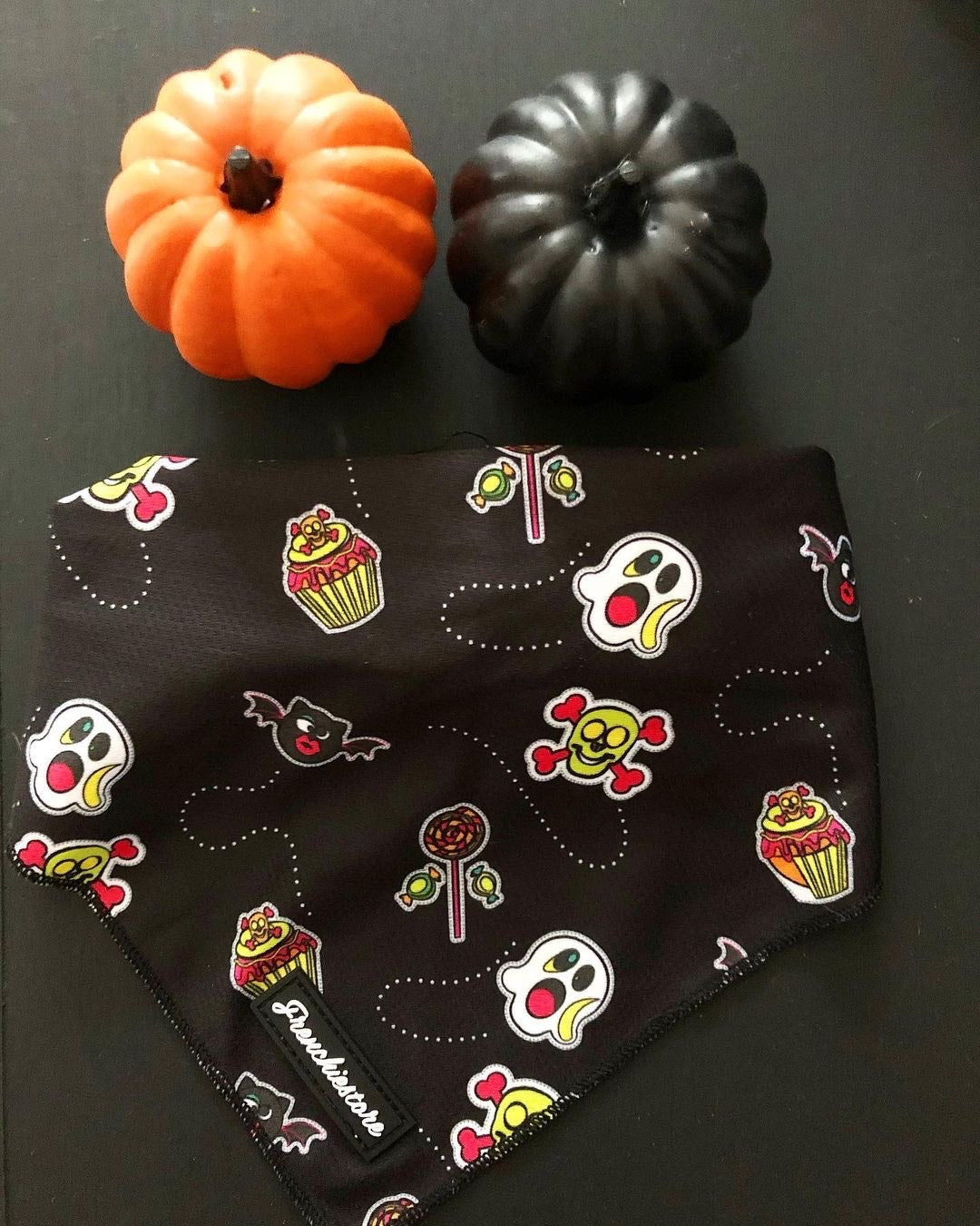 Frenchiestore Dog Cooling Bandana | Sweet Ghost, Frenchie Dog, French Bulldog pet products