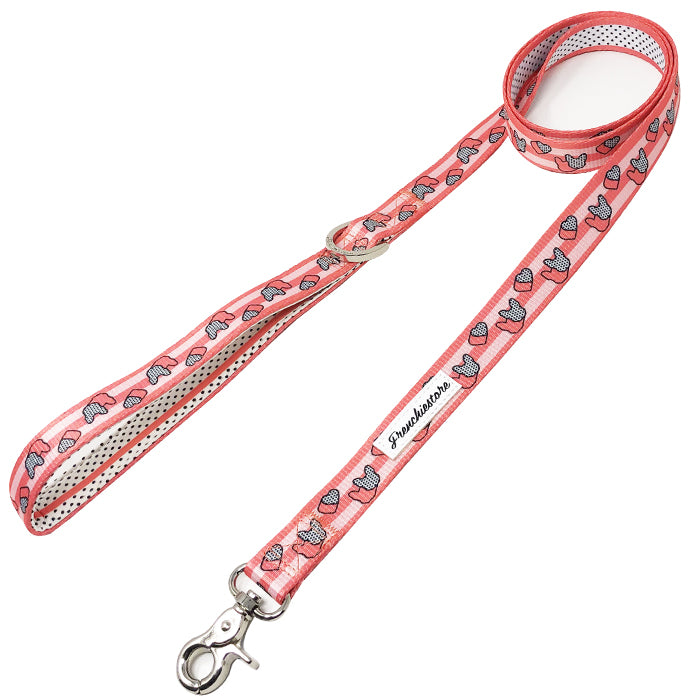 Frenchiestore Luxury Dog Leash | Frenchie Love in Pink, Frenchie Dog, French Bulldog pet products