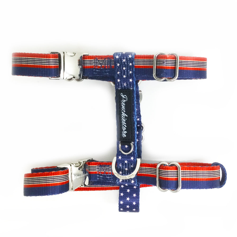 Frenchiestore Adjustable Pet Health Strap Harness | All American, Frenchie Dog, French Bulldog pet products