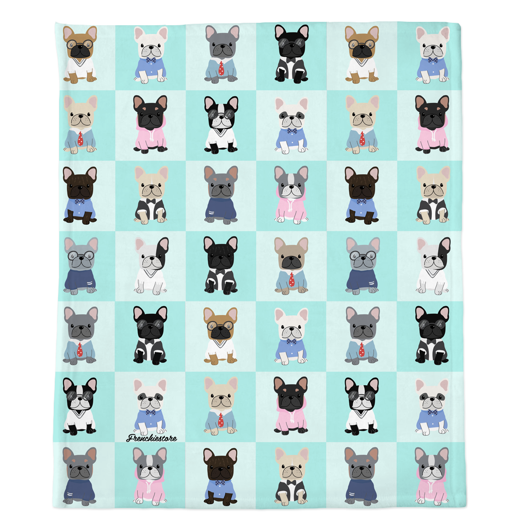 French bulldog online print blanket