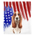 Patriotische Basset Hound Decke | Amerikanischer Hund in Aquarellen, Frenchie-Hund, französische Bulldoggen-Haustierprodukte