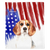 Одеяло Patriotic Beagle | Американская собака в акварели, Французская собака, Зоотовары для французского бульдога