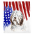 Одеяло с патриотическим бородатым колли | Американская собака в акварели, Французская собака, Зоотовары для французского бульдога