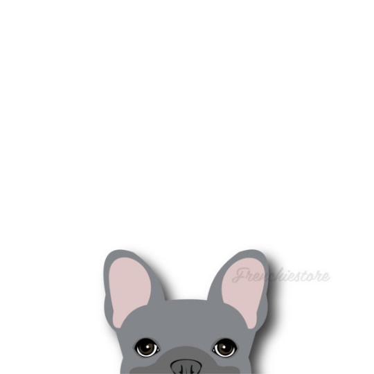 Frenchie Sticker | Frenchiestore |  Blue French Bulldog Car Decal, Frenchie Dog, French Bulldog pet products