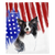 愛國邊境牧羊犬毯子| 美國水彩狗，法國狗，法國鬥牛犬寵物用品
