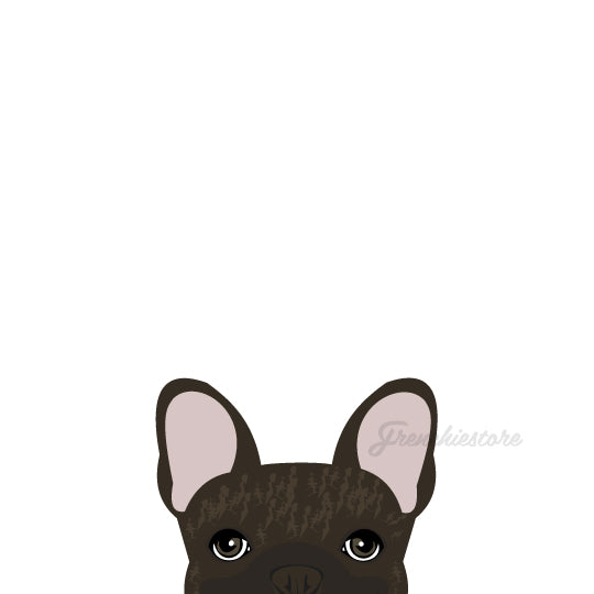 Frenchie Sticker | Frenchiestore | Brown Brindle French Bulldog Car Decal, Frenchie Dog, French Bulldog pet products