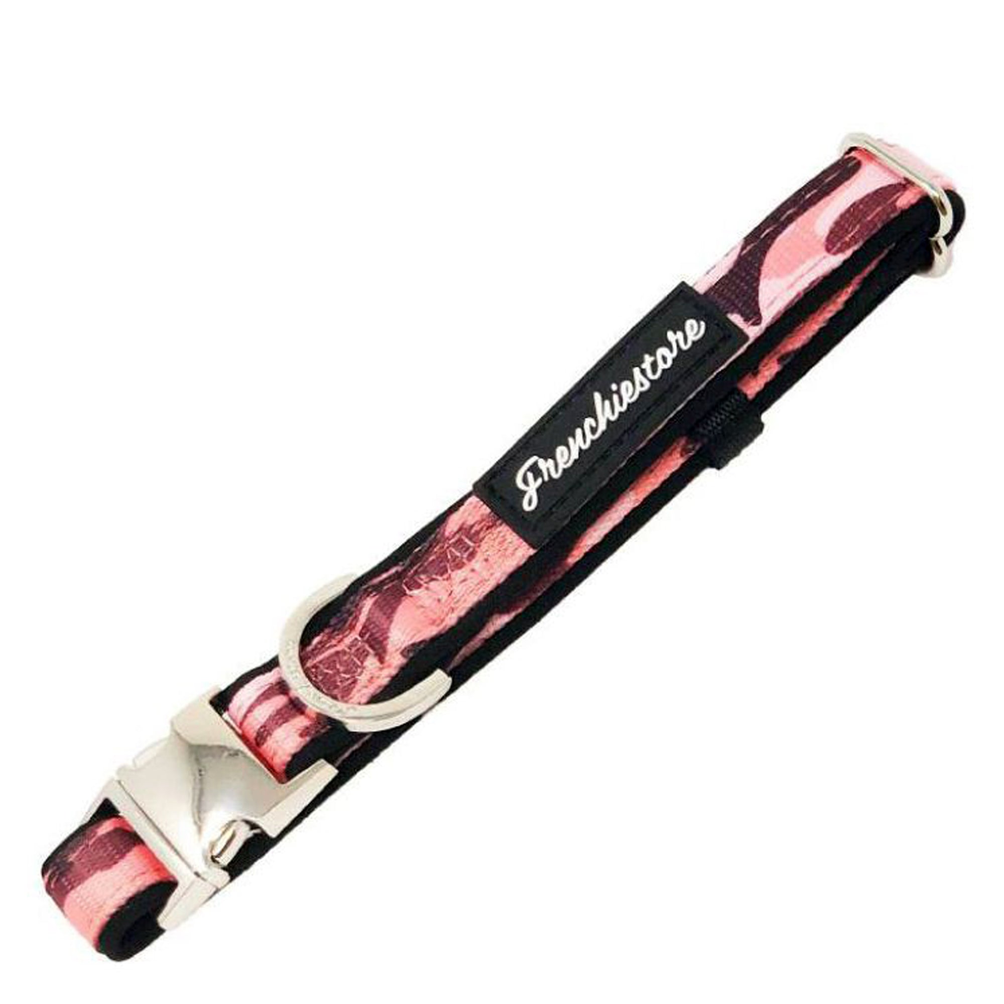 Frenchiestore Breakaway Dog Collar | Pink Ultimate Camo, Frenchie Dog, French Bulldog pet products