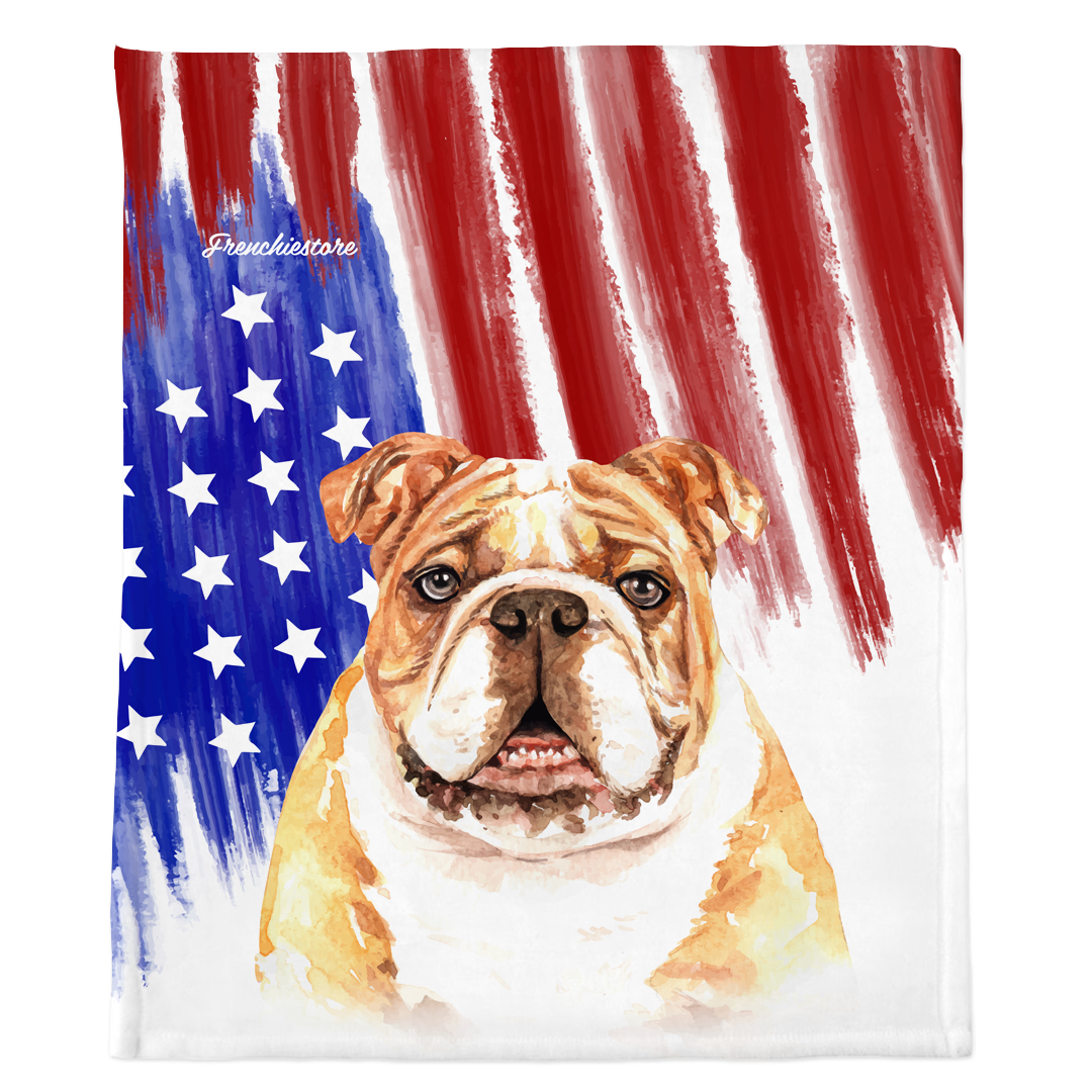 English cheap bulldog blanket