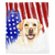 Couverture patriotique de labrador retriever | Chien américain à l'aquarelle, chien Frenchie, produits pour animaux de compagnie bouledogue français