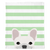 White French Bulldog on Mint Stripes | Frenchie Blanket, Frenchie Dog, French Bulldog pet products