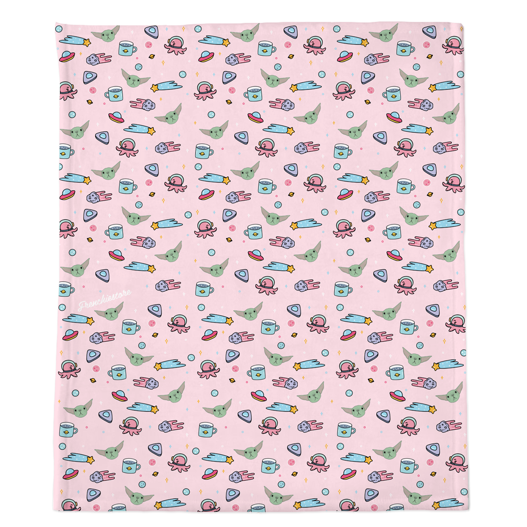 Frenchie Blanket | Frenchiestore | The Child on Pink, Frenchie Dog, French Bulldog pet products