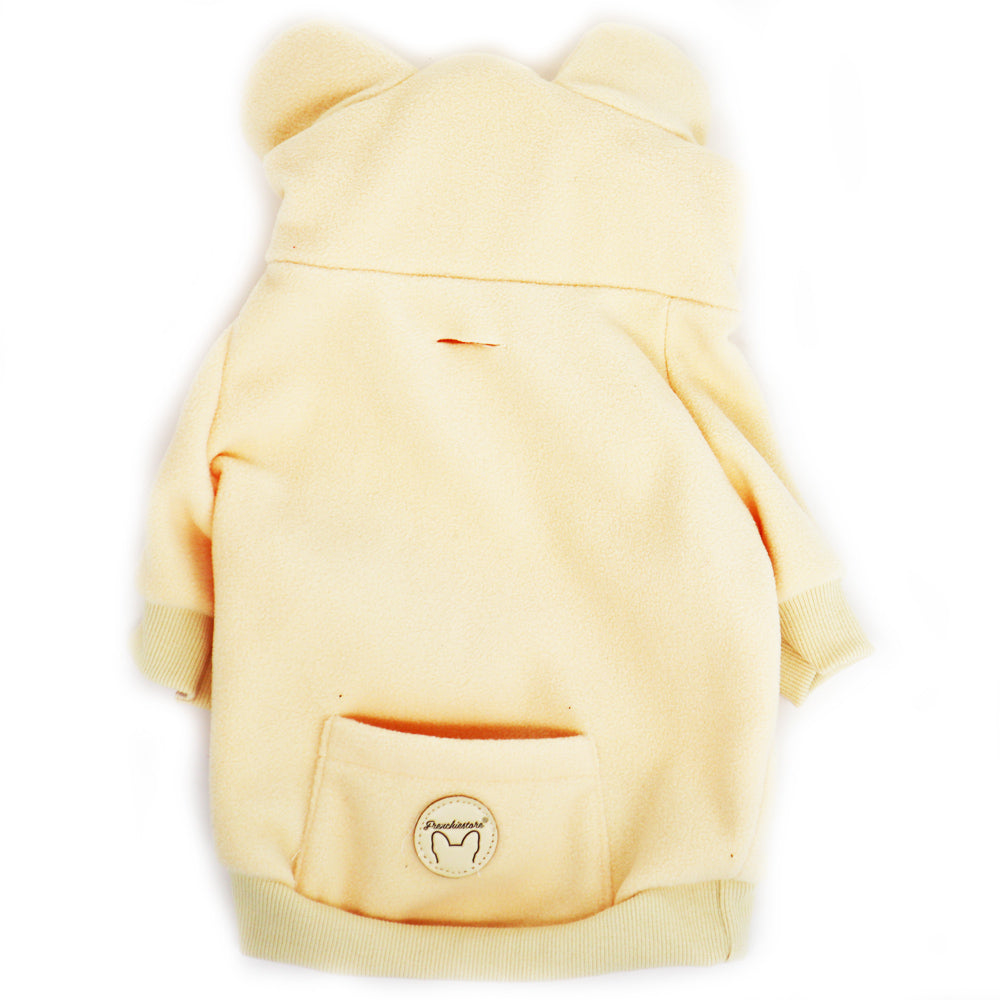 Frenchiestore Organic Dog Frenchie Ear Hoodie | Polar Bear, Frenchie Dog, French Bulldog pet products