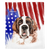 Couverture patriotique Saint Bernard | Chien américain à l'aquarelle, chien Frenchie, produits pour animaux de compagnie bouledogue français