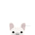 Французский стикер | Frenchiestore | Наклейка с изображением белого французского бульдога, французская собака, зоотовары для французского бульдога