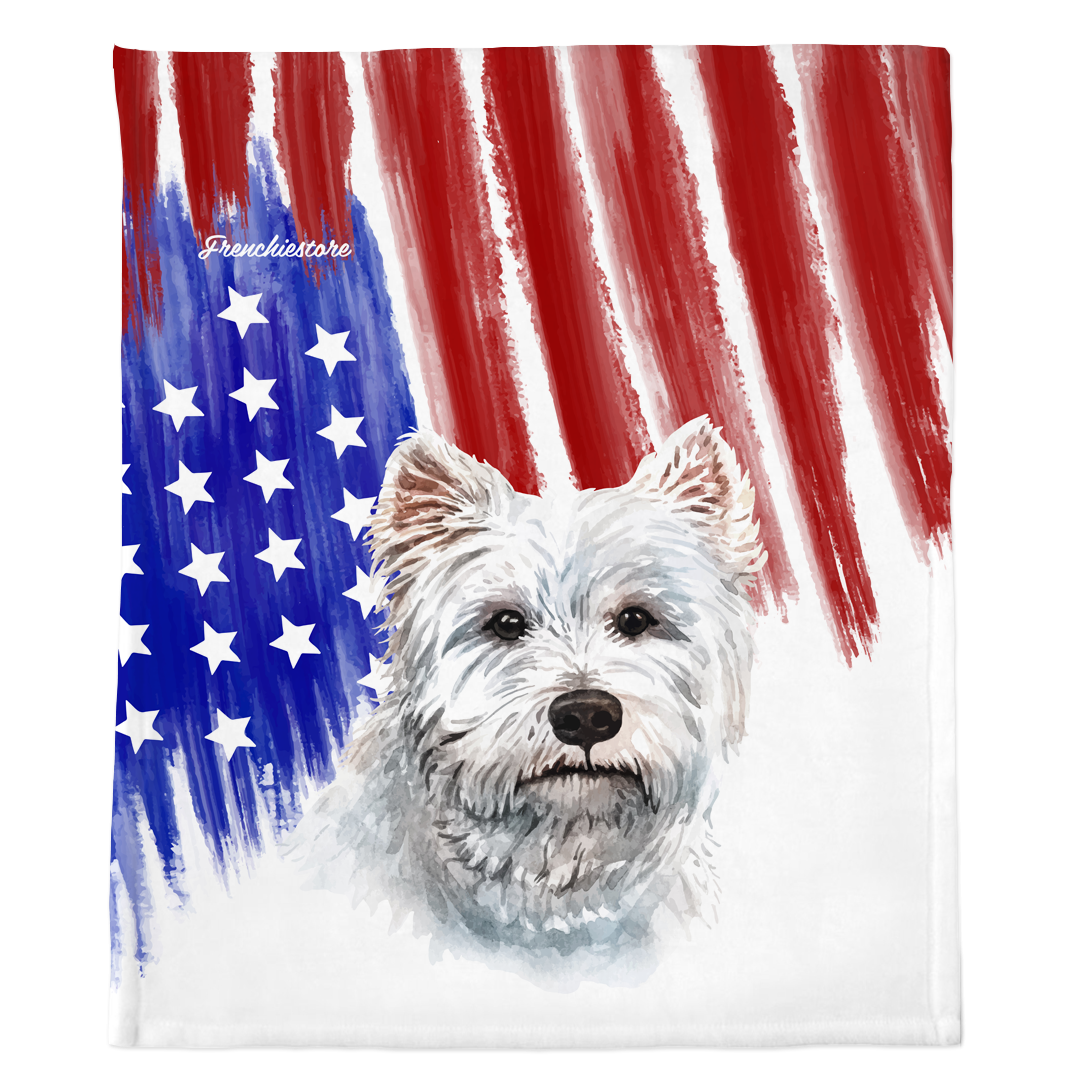 Westie blanket top
