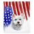 Patriotische West Highland White Terrier Decke | Amerikanischer Hund in Aquarellen, Frenchie-Hund, französische Bulldoggen-Haustierprodukte