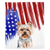 愛國約克夏狗毛毯| 美國水彩狗，法國狗，法國鬥牛犬寵物用品